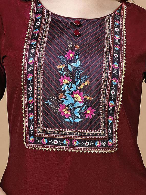 women placement print kurta pant set with dupatta - 20929897 - Standard Image - 4