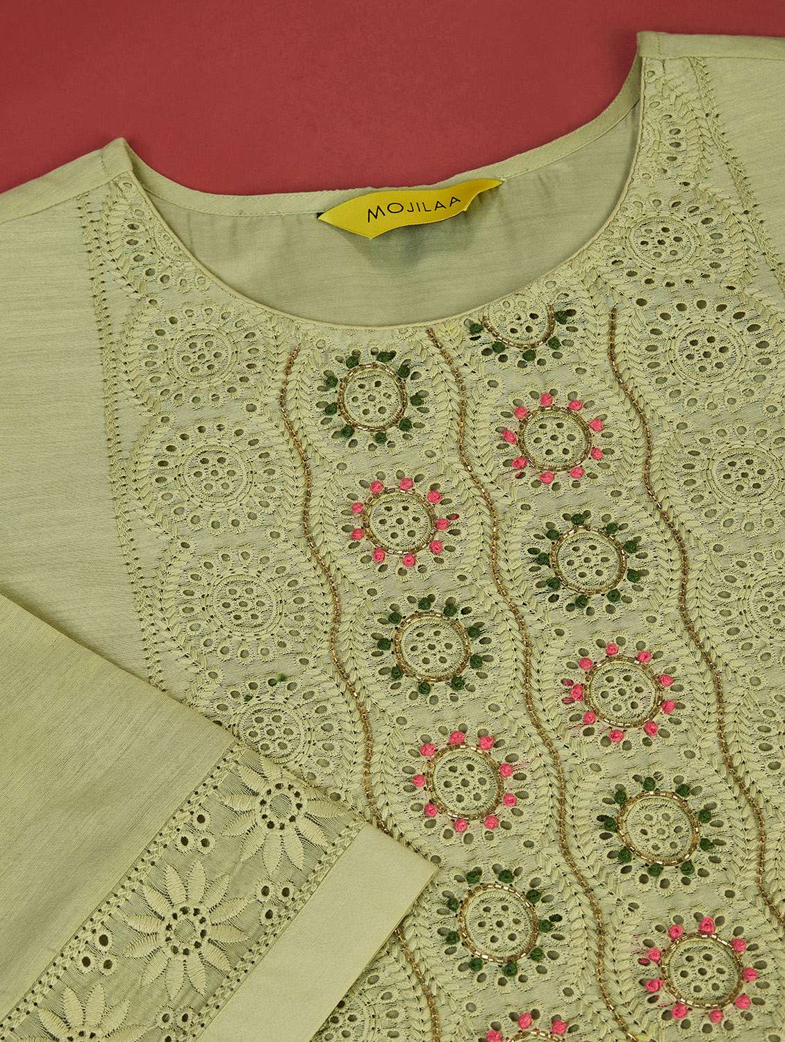 women round neck kurta pant set with dupatta set - 20929900 - Standard Image - 6