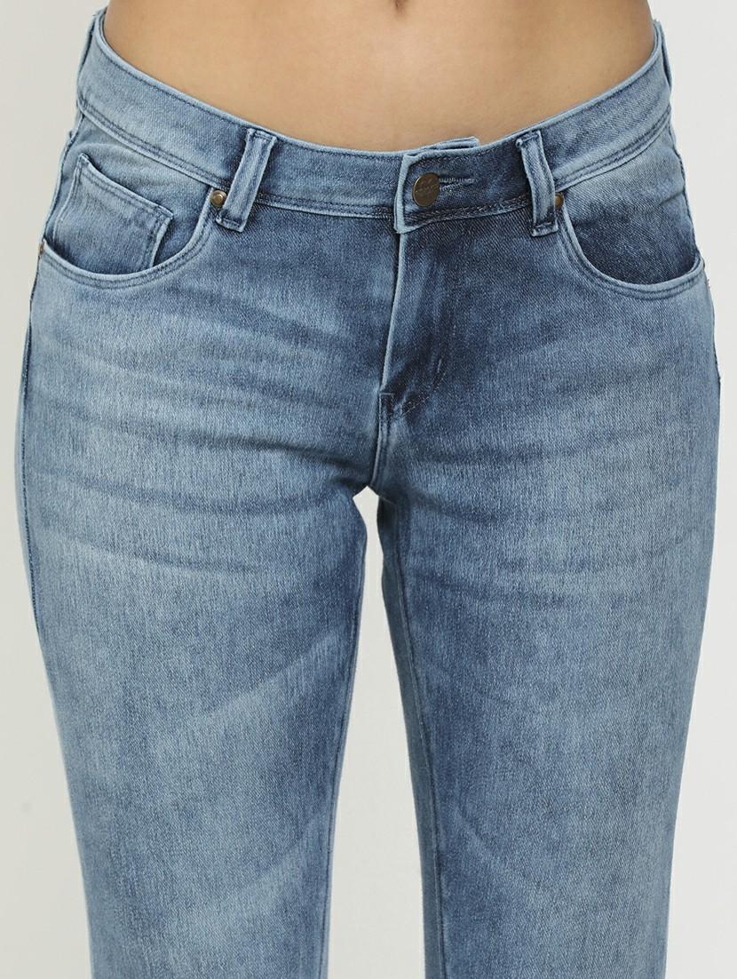 slid blue slim fit denim jeans - 20929988 - Standard Image - 4