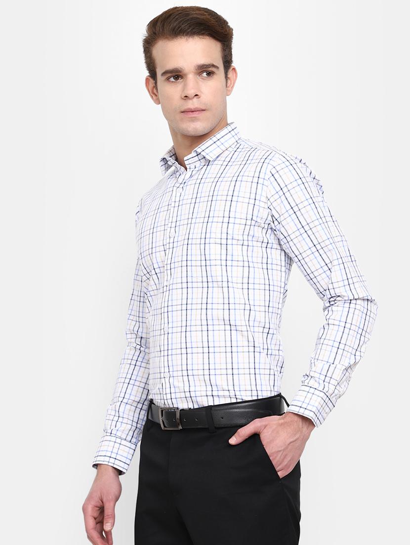 blue cotton formal shirt - 20930187 - Standard Image - 1