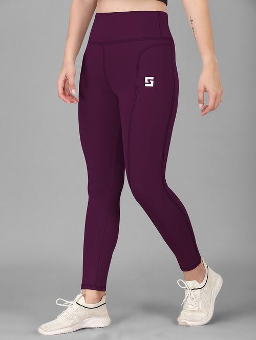 women solid ankle length tight - 20930341 -  Standard Image - 0