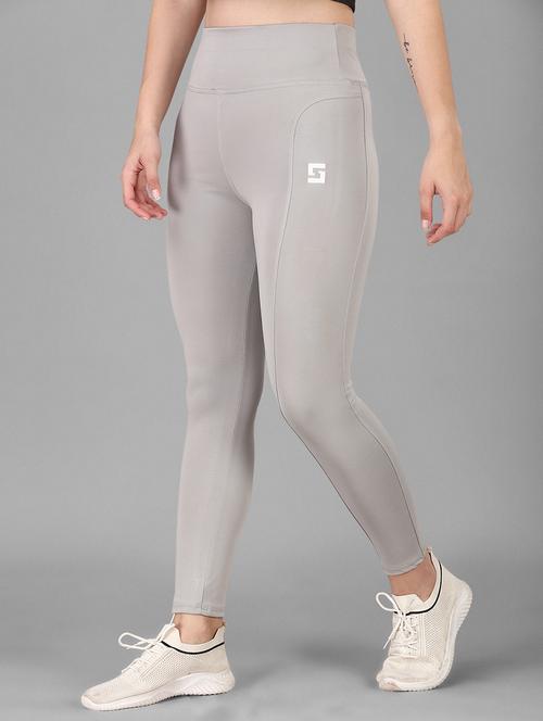 women solid ankle length tight - 20930343 -  Standard Image - 0