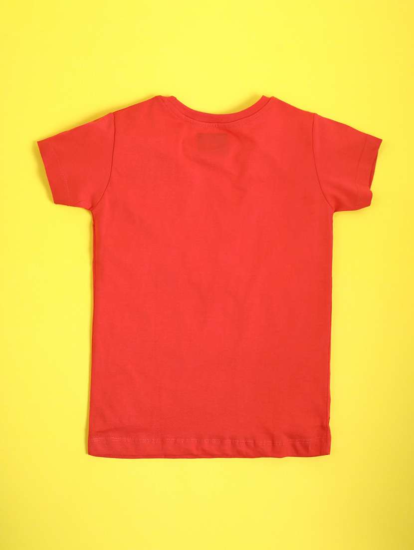 girls graphic printed round neck regular tee - 20930447 -  Standard Image - 1