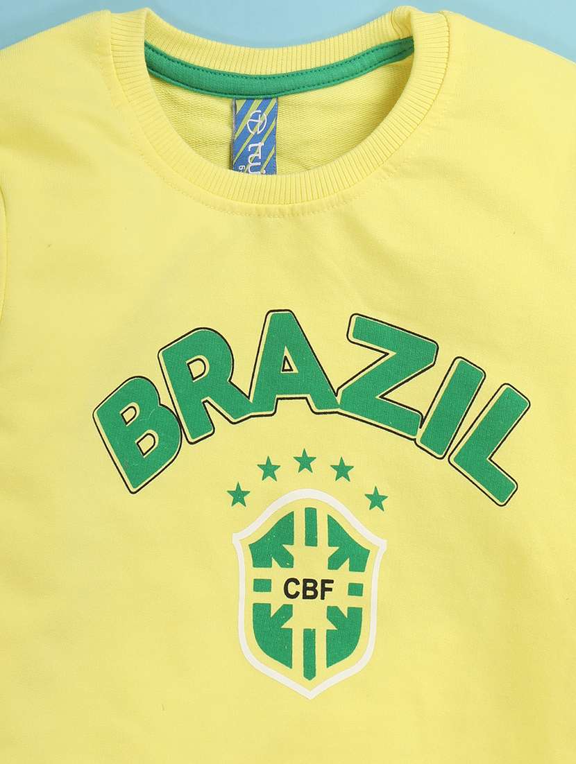 boys round neck typographic full length set - 20930462 -  Standard Image - 4