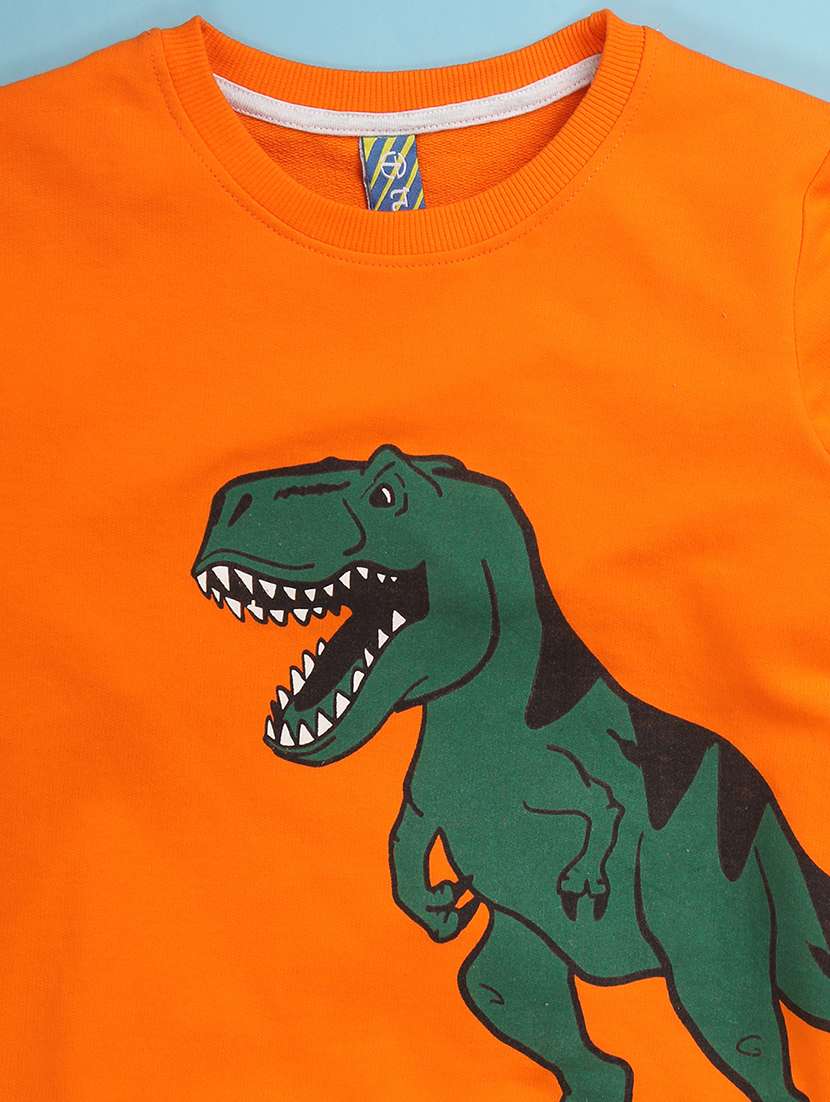 boys round neck typographic full length set - 20930482 -  Standard Image - 4