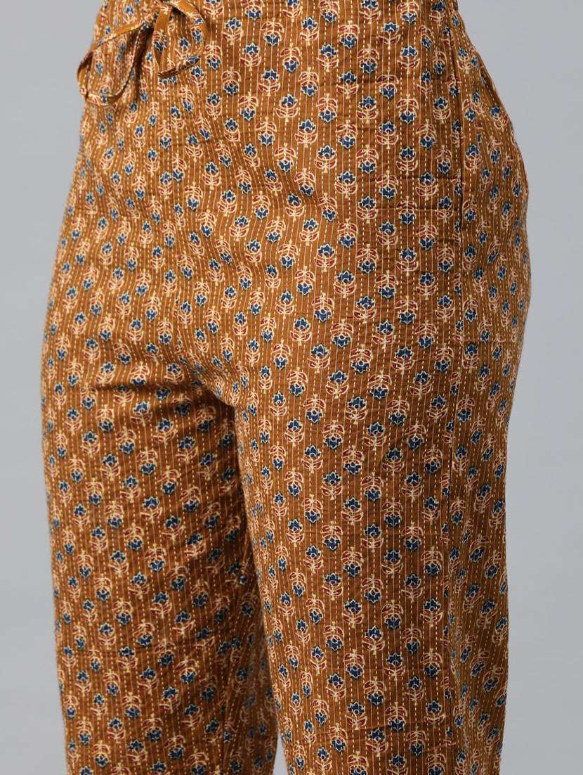 rust cotton suit  set - 20930559 -  Standard Image - 4