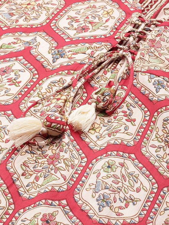 women three quarter sleeve kurta pant with dupatta set - 20930561 -  Standard Image - 6