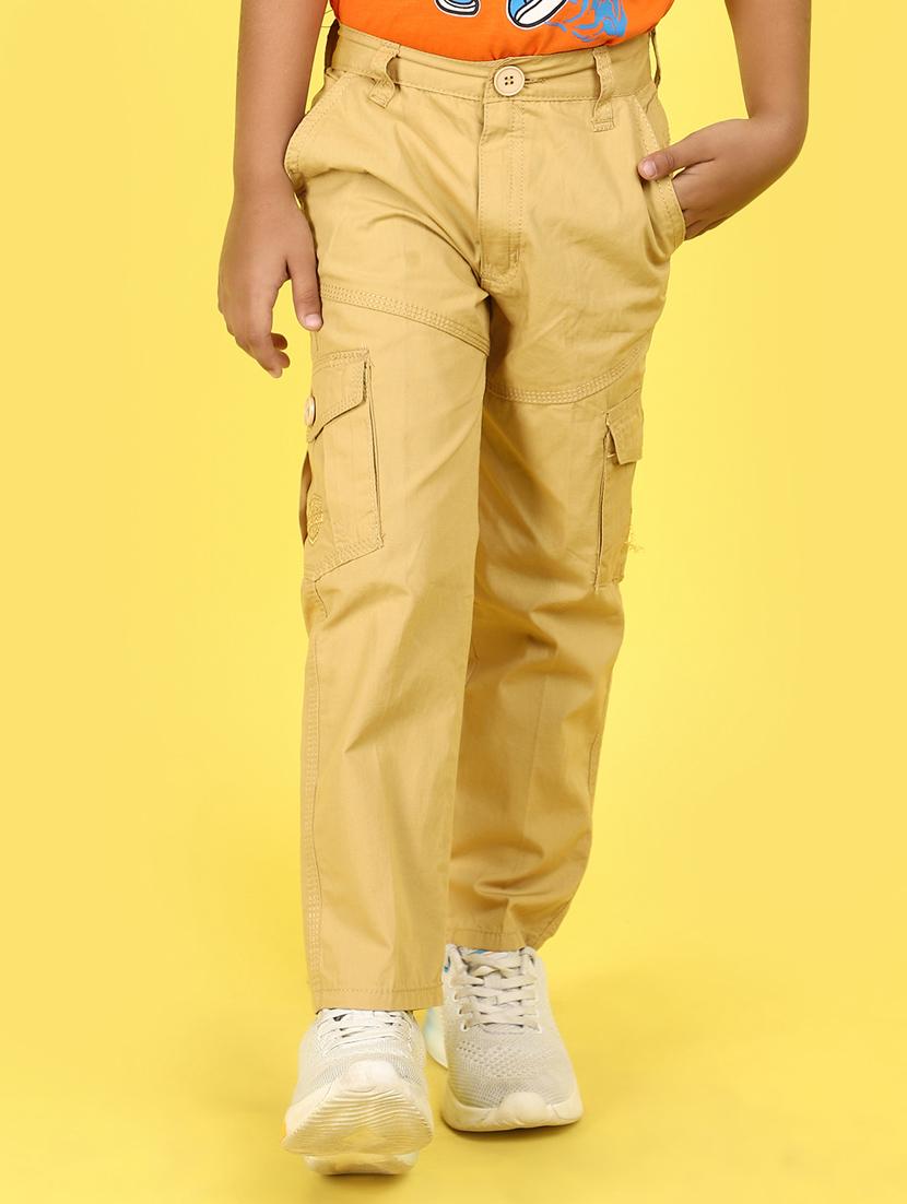 khaki cotton cargo trouser - 20930686 - Zoom Image - 0