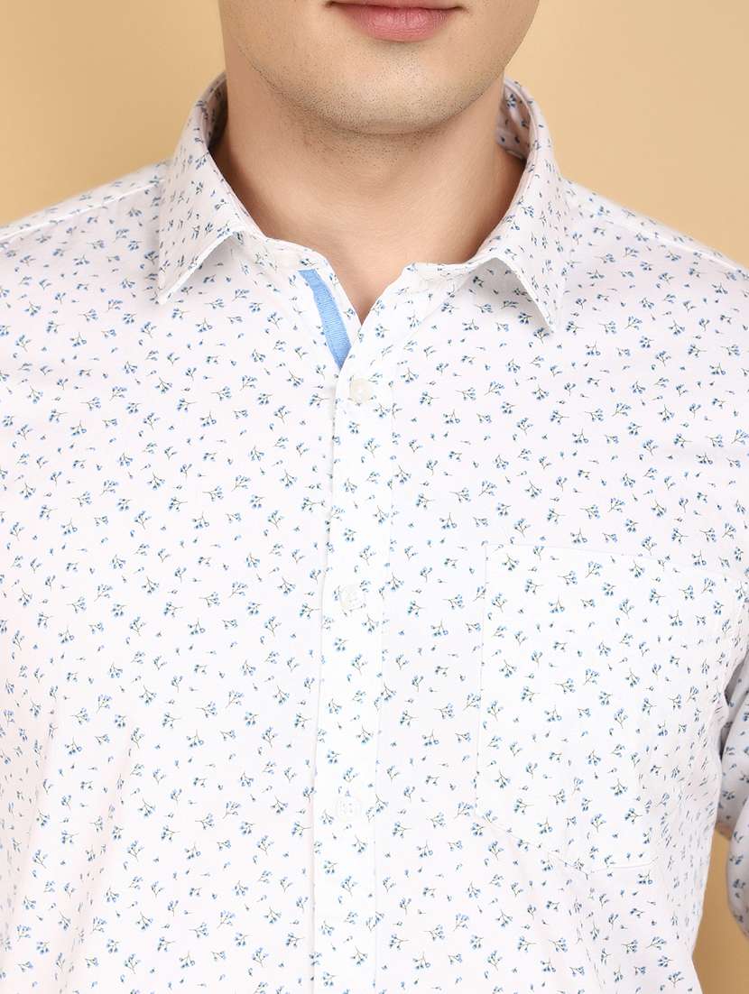 white cotton casual shirt - 20930701 -  Standard Image - 4