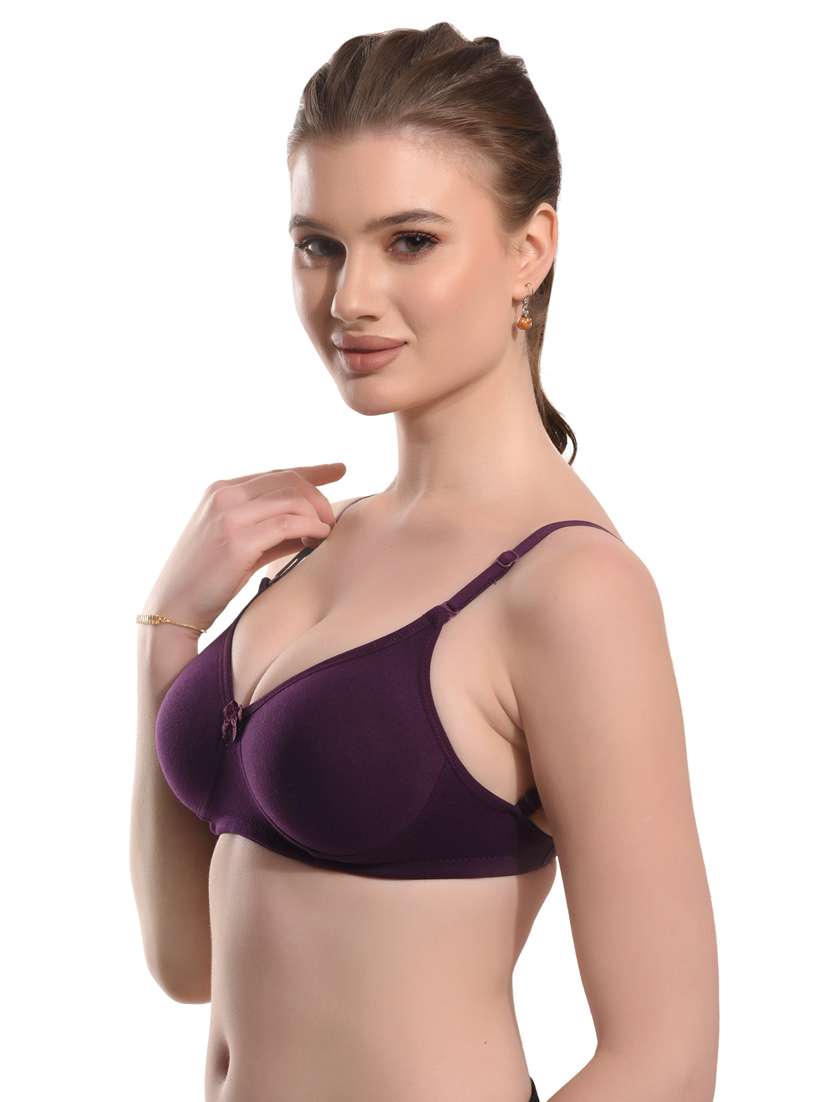 purple hosiery backless bra - 20930835 -  Standard Image - 1