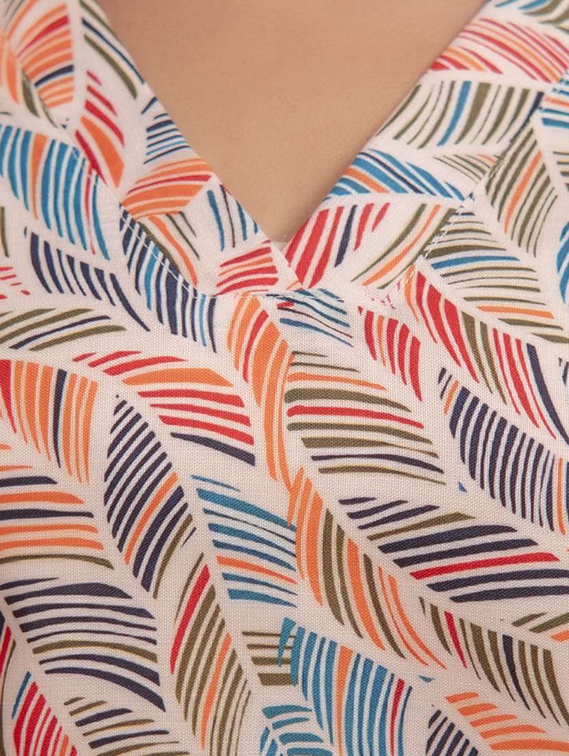 women's v-neck tunic top - 20931015 -  Standard Image - 4