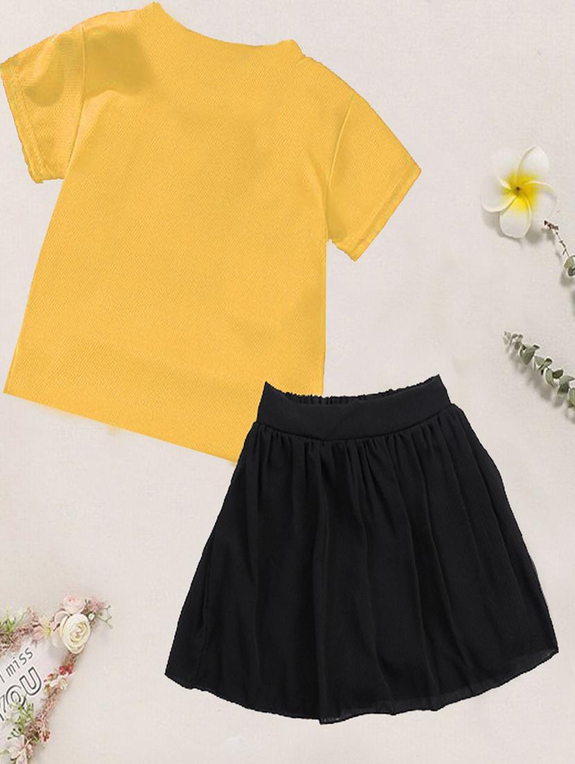 kids graphic printed skirt top set - 20932459 -  Standard Image - 1