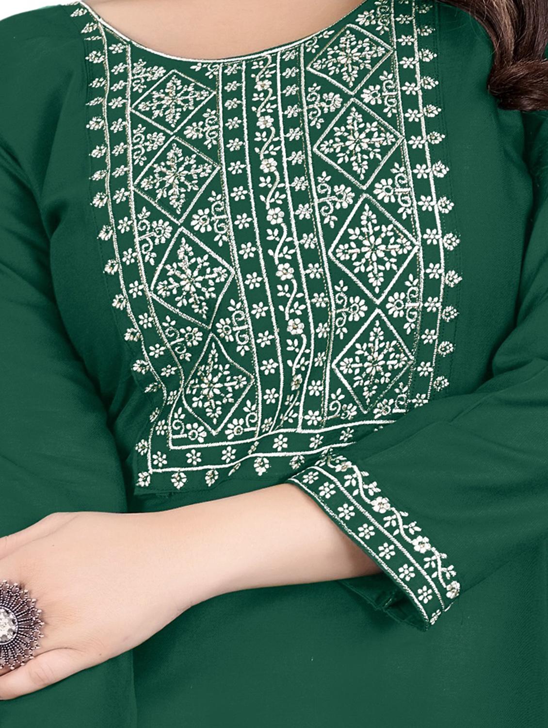 embroidered straight kurta - 20932721 - Standard Image - 4
