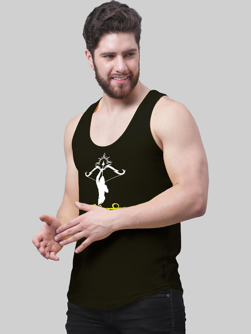 black cotton vest - 20934569 - Standard Image - 1