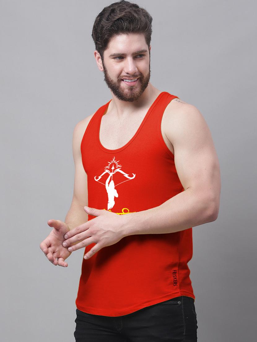 red cotton vest - 20934570 - Standard Image - 1