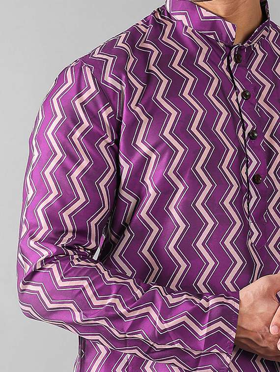 men long sleeve kurta churidar set - 20942884 -  Standard Image - 4