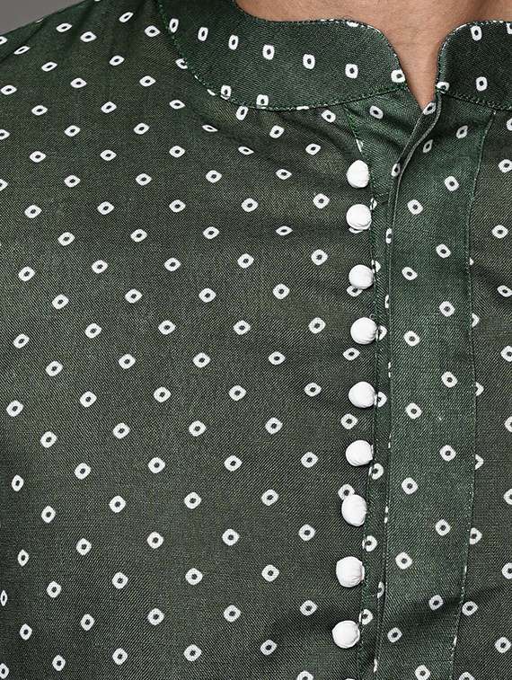 men's self designed kurta pyjama set - 20943049 -  Standard Image - 4