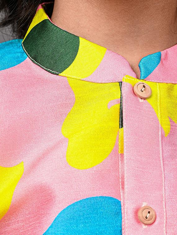 multi colored cotton silk kurta - 20943177 - Standard Image - 4