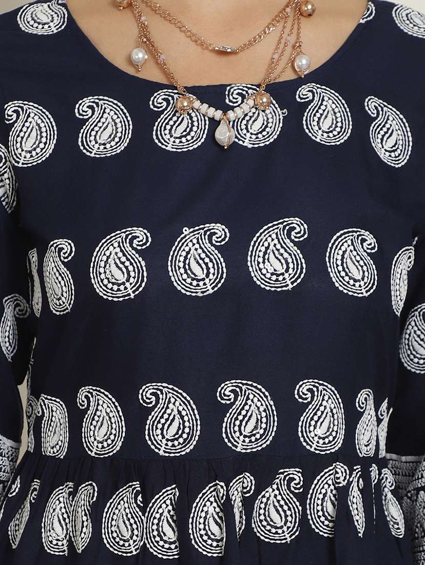 women long sleeve ethnic co-ord set - 20943758 -  Standard Image - 4