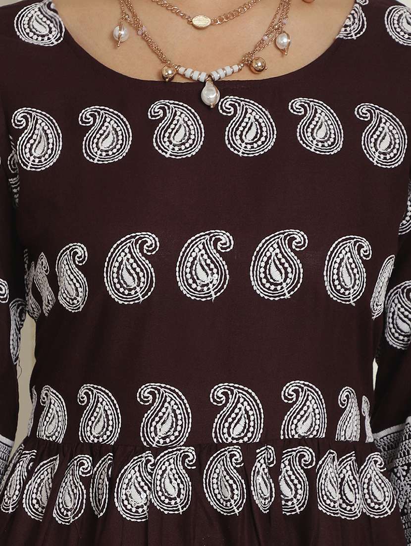 women long sleeve ethnic co-ord set - 20943759 -  Standard Image - 4