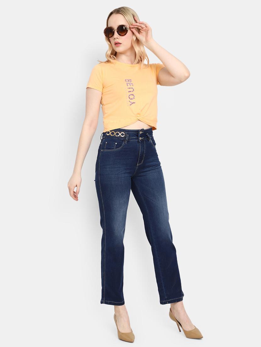 orange cotton typography t-shirt - 20944620 - Standard Image - 4