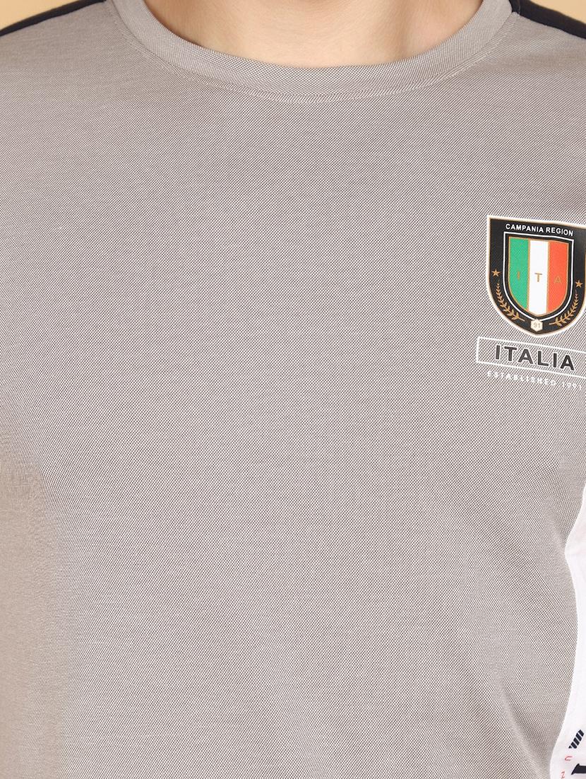 men round neck color block t-shirt - 20944891 - Standard Image - 4