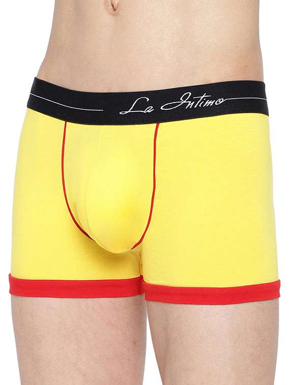 yellow cotton 95% spandex 5% brief - 20945156 - Standard Image - 1