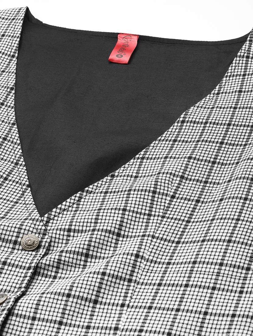 women grey cotton top pants set formal suit - 20945227 - Standard Image - 4