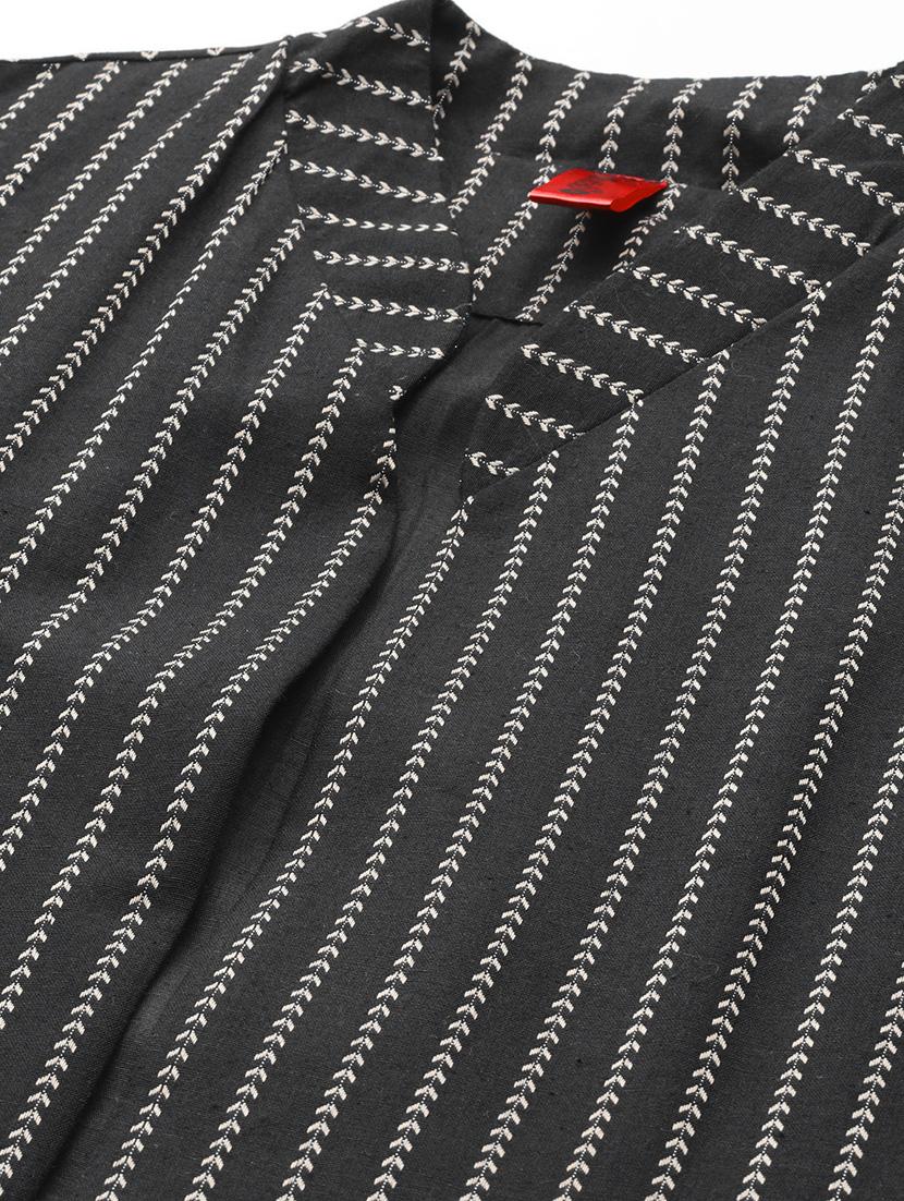 women black stripes formal suit set - 20945239 - Standard Image - 4