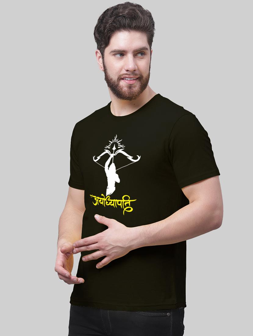 men front print short sleeve t-shirt - 20945408 - Standard Image - 1