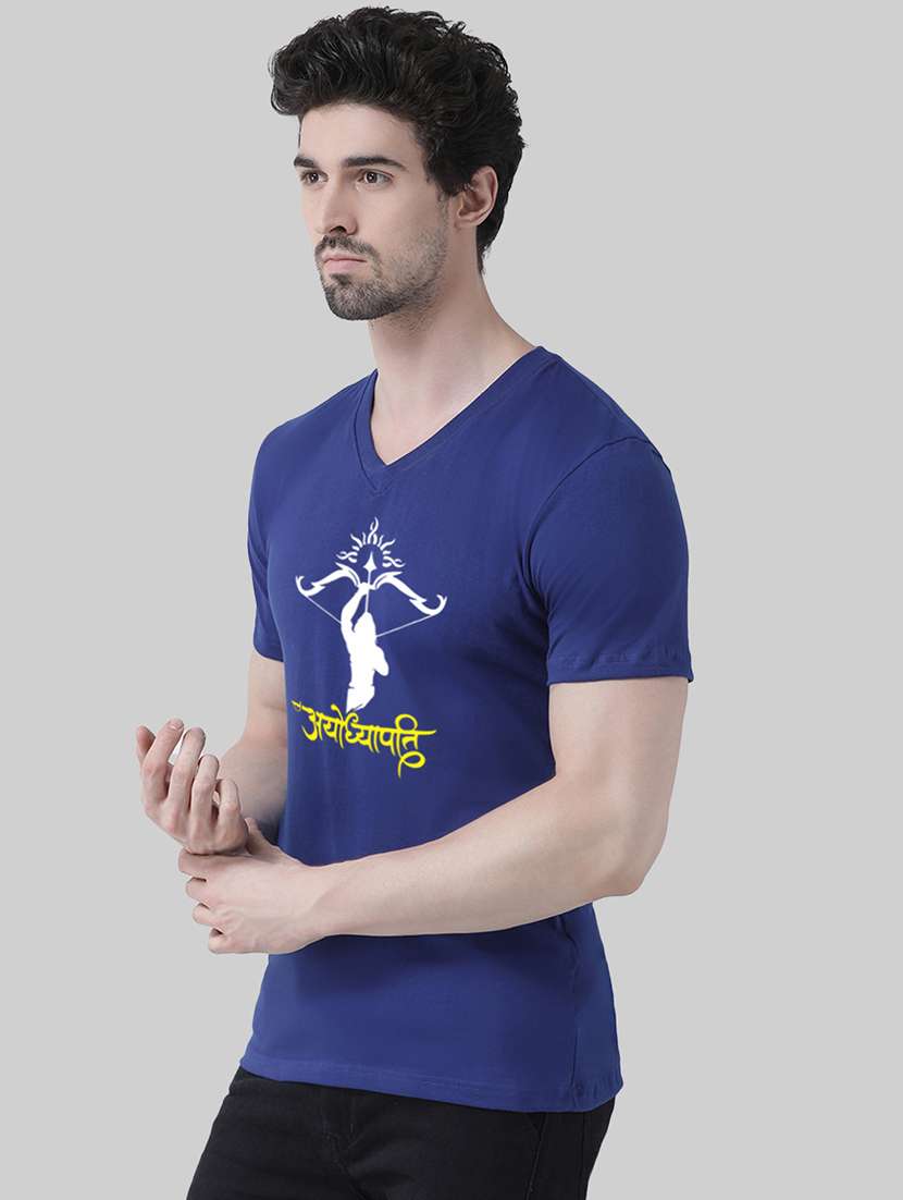 men front print short sleeve t-shirt - 20945436 - Standard Image - 1