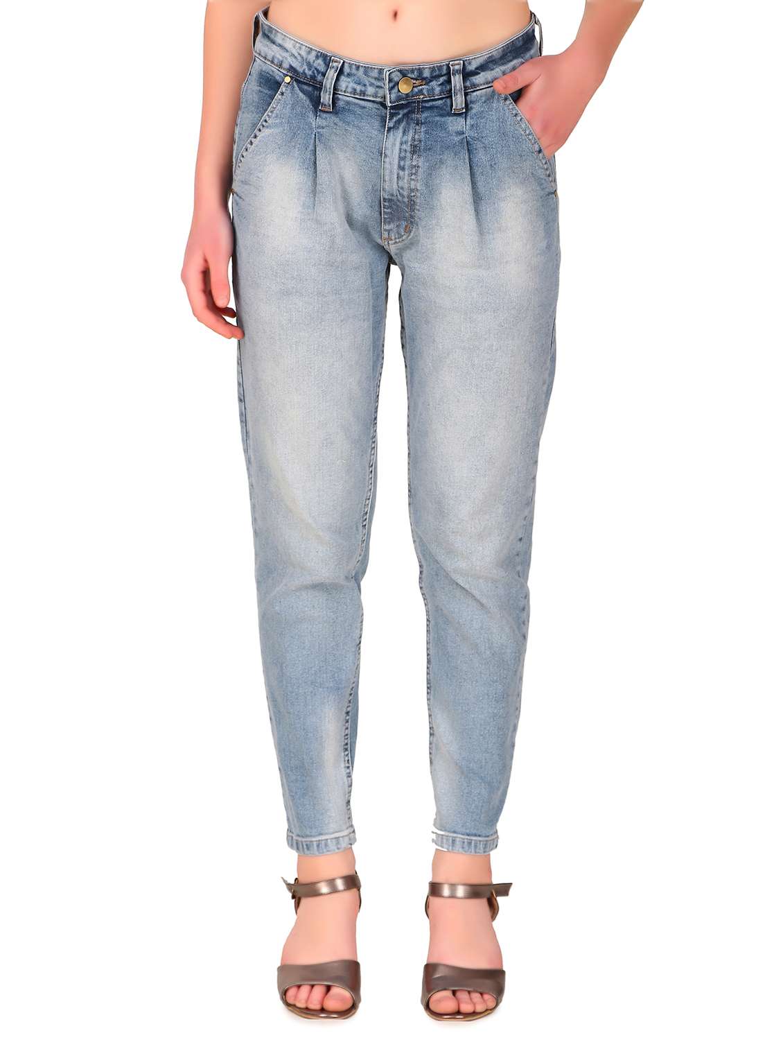 women plain mom fit jeans
