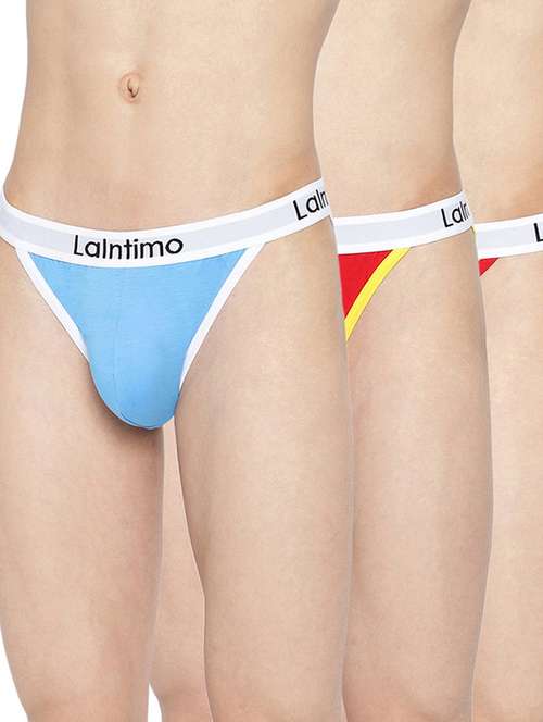 pack of 3 solid thongs