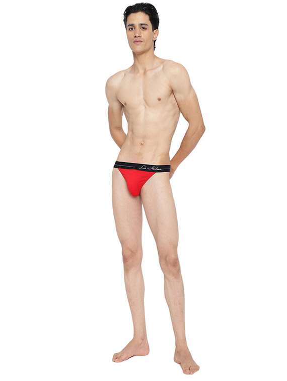 set of 3 multi coloured detailed thongs brief - 20946026 -  Standard Image - 4