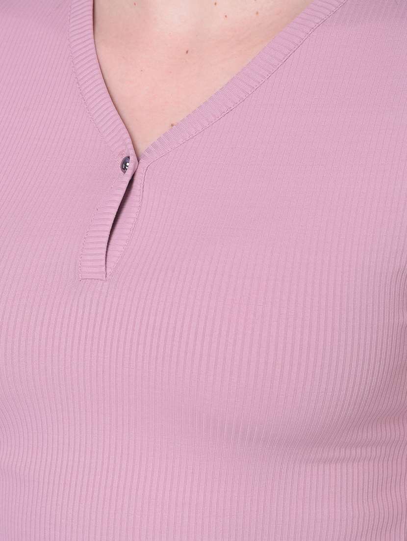 women solid cotton crop t-shirt - 20946377 -  Standard Image - 6
