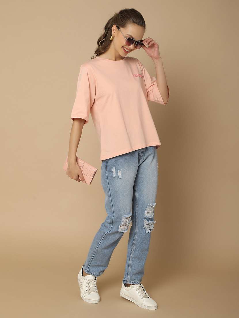 women round neck graphic regular t-shirt - 20946482 -  Standard Image - 4