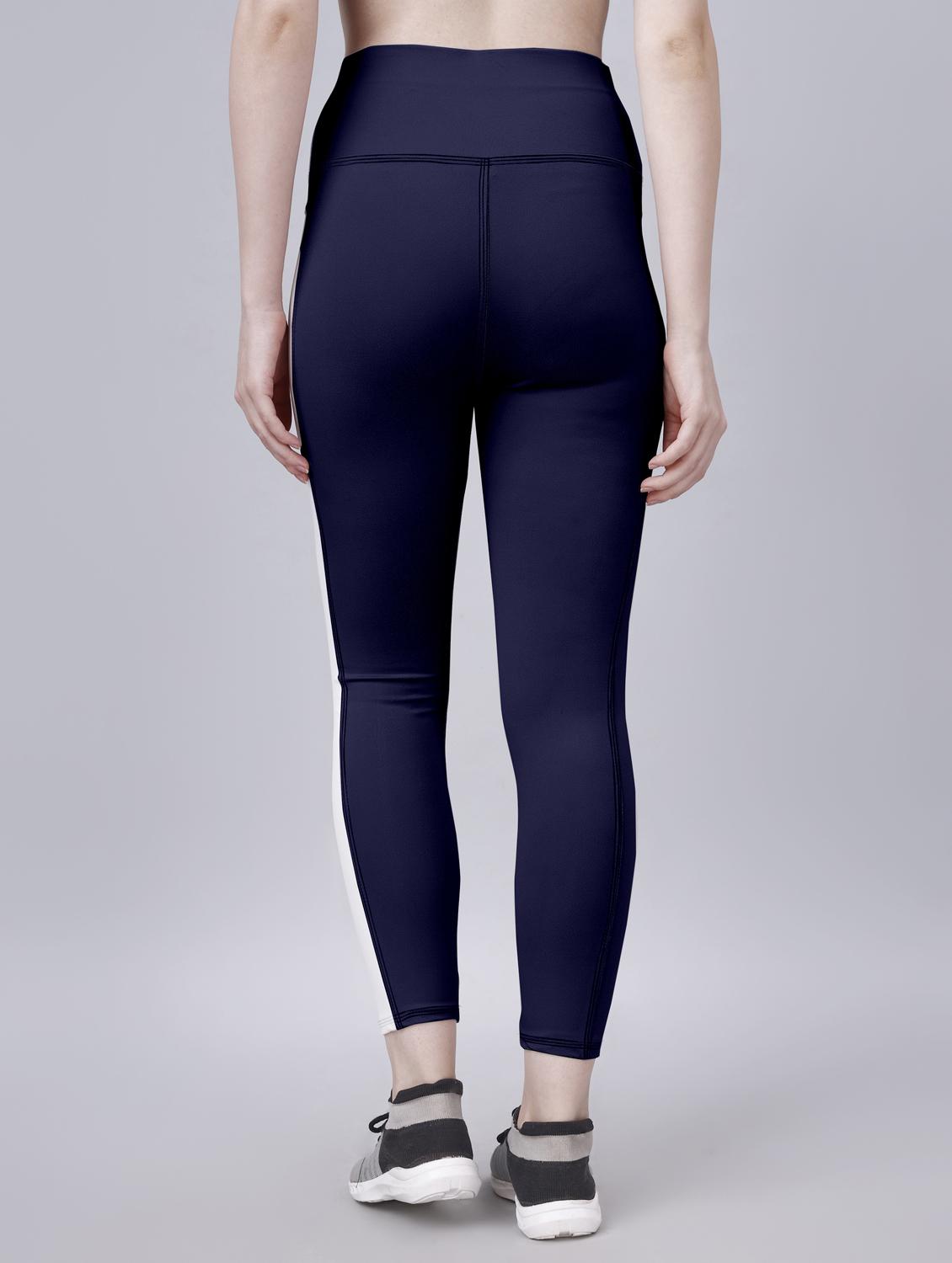 women color block ankle length tight - 20947486 - Standard Image - 4