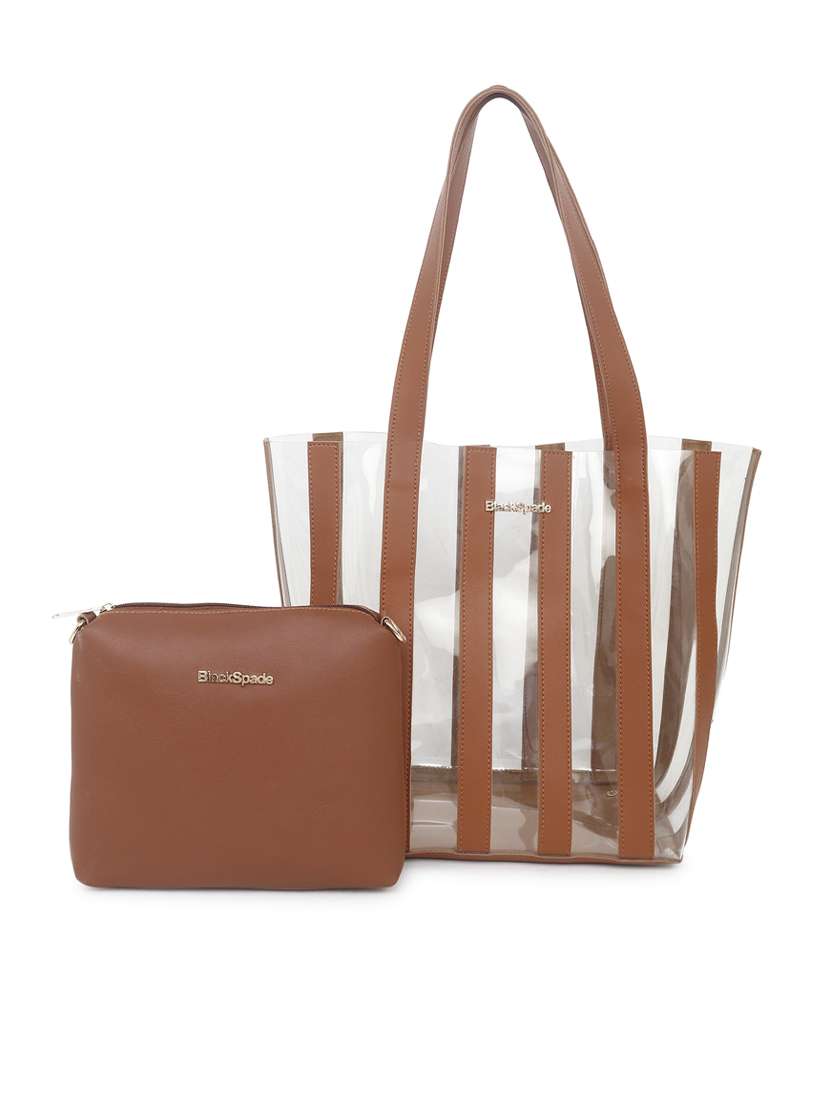 tan leatherette (pu) regular tote