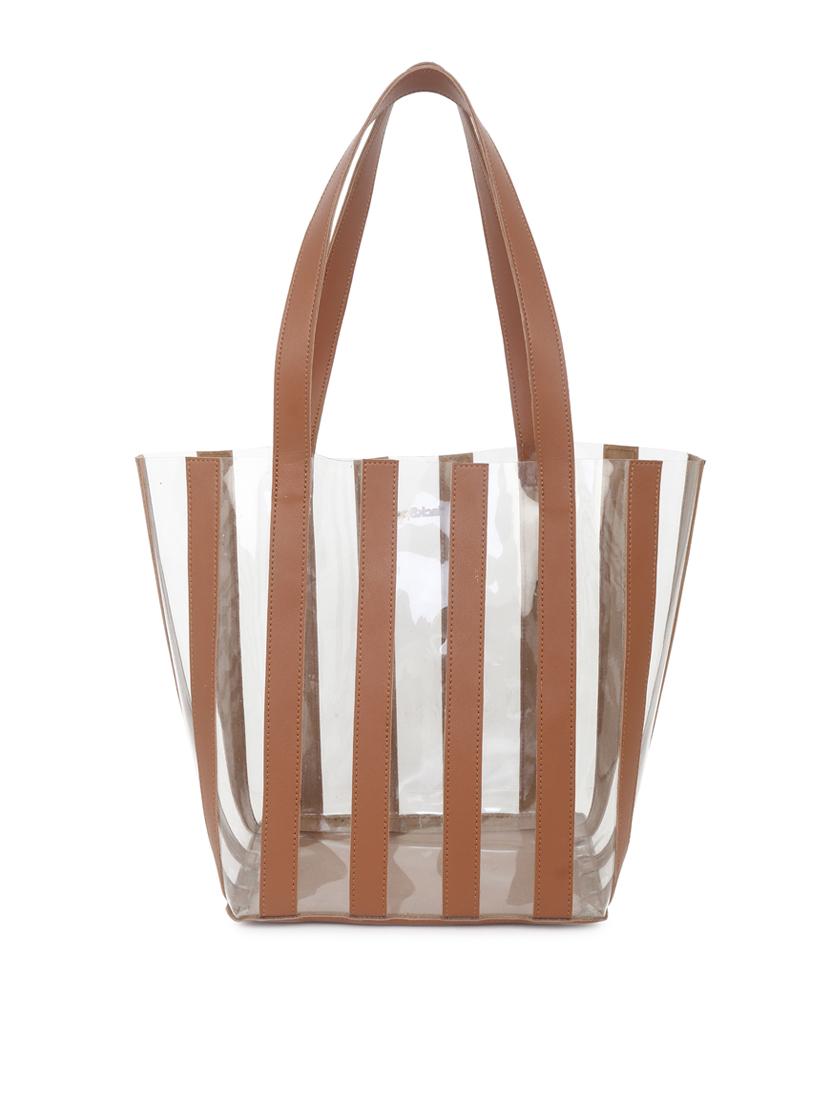 tan leatherette (pu) regular tote - 20948286 -  Standard Image - 1