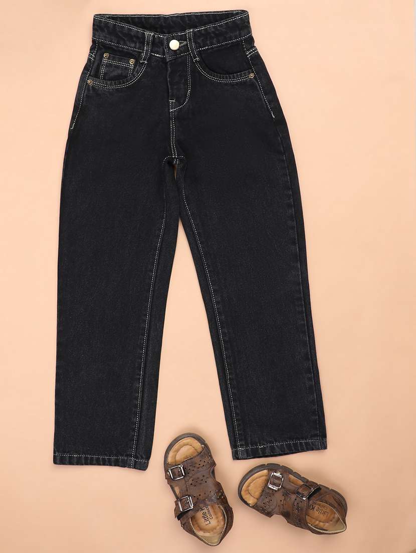 girls denim plain jeans