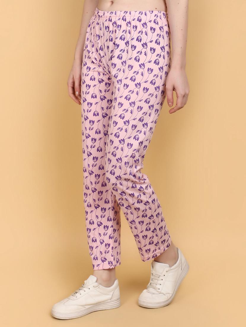 women printed mid rise track pant - 20948568 -  Standard Image - 1