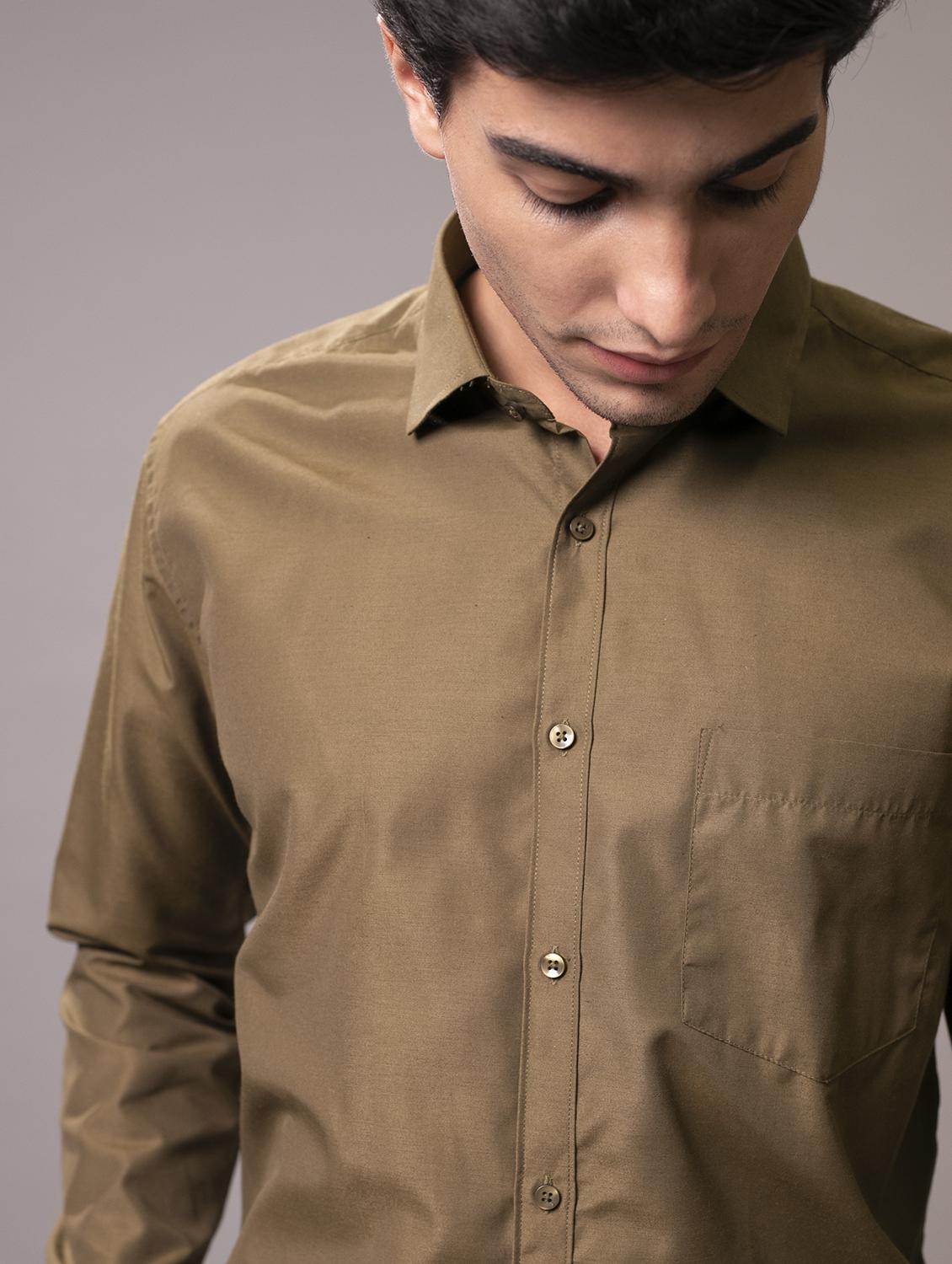 men collared long sleeve formal shirt - 20948604 - Standard Image - 4