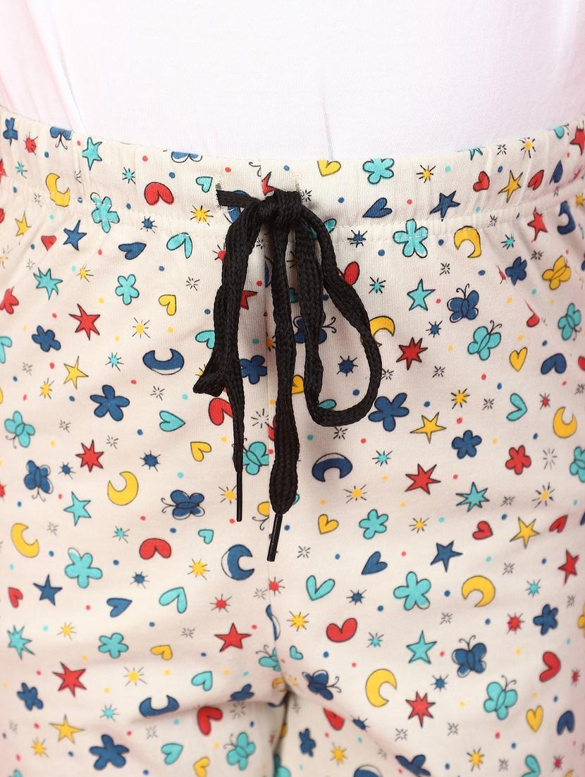 kids mid rise printed nightwear pyjama - 20948611 - Standard Image - 4