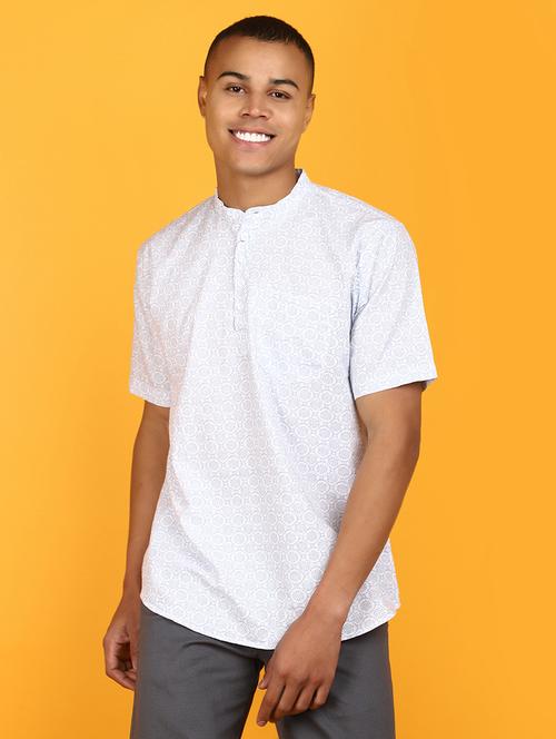 men short sleeved printed casual shirt - 20948645 - Standard Image - 0