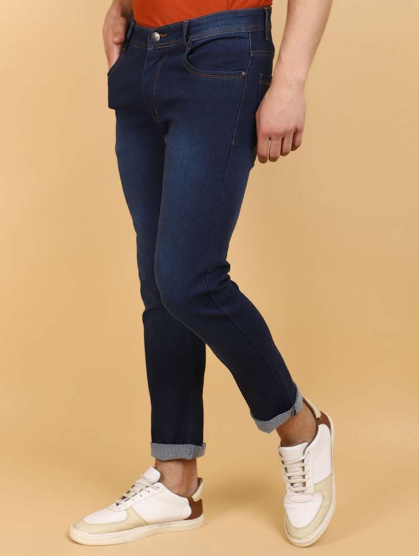 men mid rise washed denim jeans - 20948775 -  Standard Image - 1