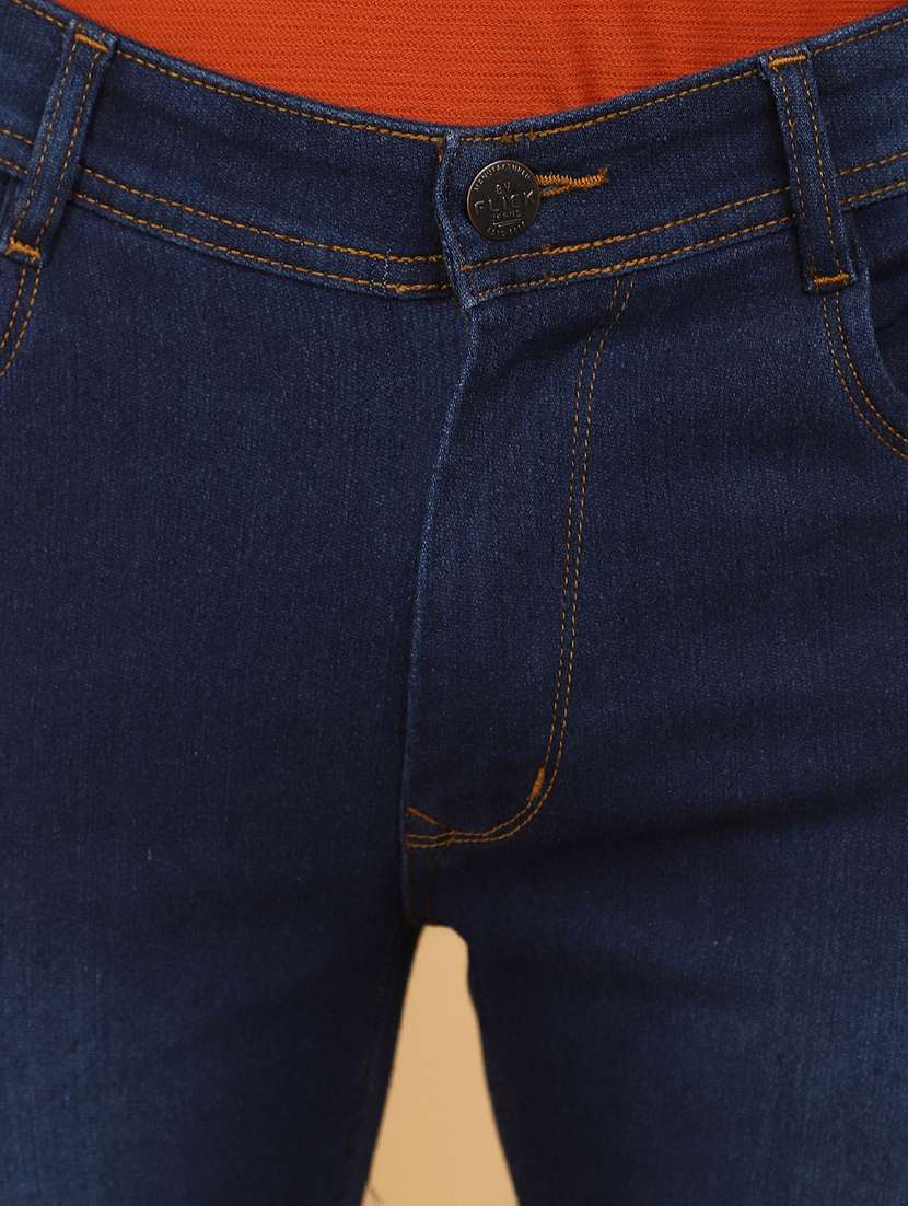 men mid rise washed denim jeans - 20948775 -  Standard Image - 4