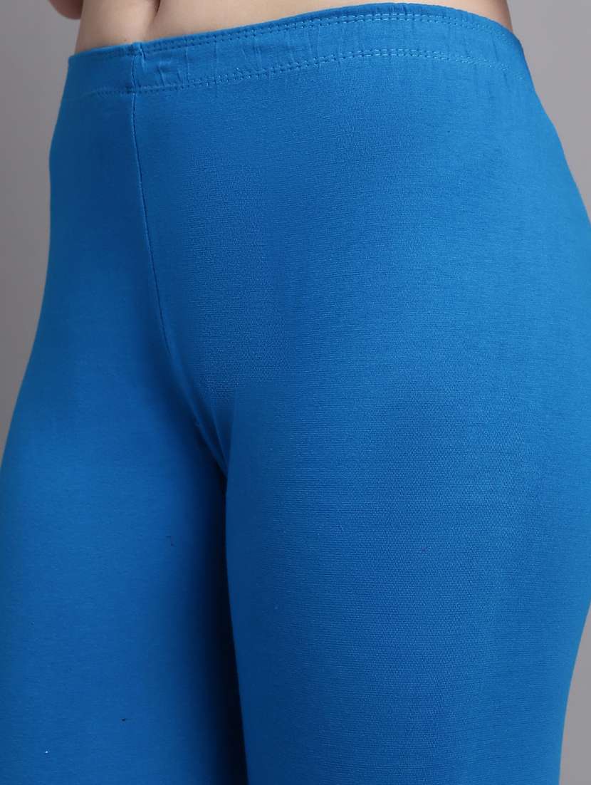 light blue cotton lycra leggings - 20948860 -  Standard Image - 4