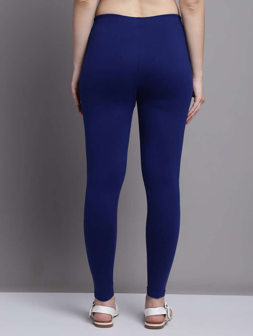 pack of 2 solid multi coloured leggings - 20951029 -  Standard Image - 4