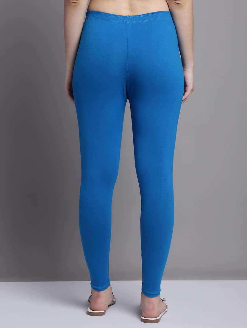 women multicolored solid set of 2 ankle length legging - 20951083 -  Standard Image - 4