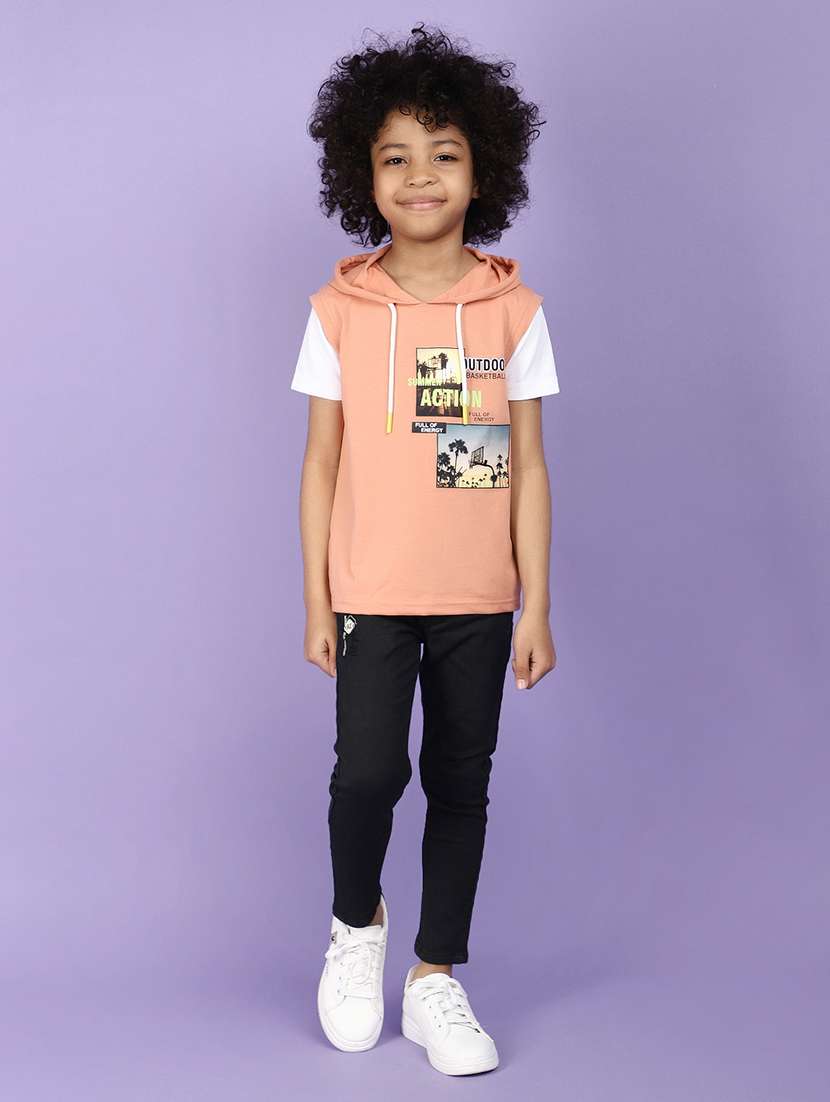 boys hooded graphic regular t-shirt - 20951169 -  Standard Image - 4